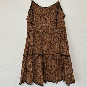 Leopard Tank Top Babydoll Dress